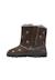 Bottines bébé fille en daim kurl, broderies cœurs Anthracite-noir+Rose-marron 3 - vertbaudet enfant 