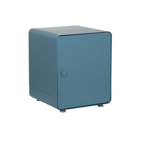 Table de chevet industrielle acier 1 porte - tribeca Beige+Bleu+Noir+Terracotta 8 - vertbaudet enfant 