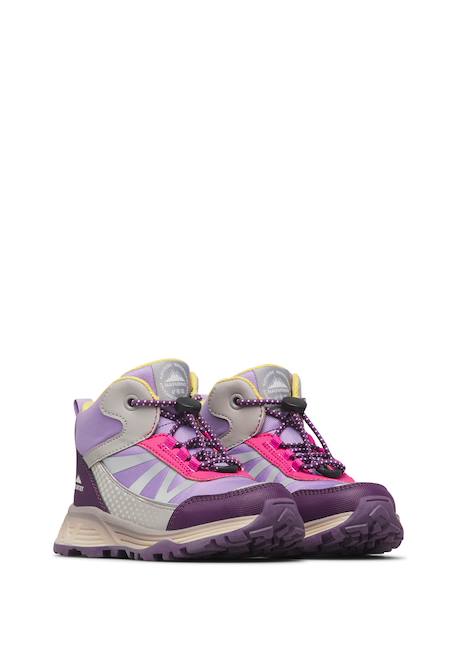 Baskets montantes enfant en simili cuir et tissu dryforce high, imperméables Magnolia-rose vif+Marine-jaune+Noir-citron+Violet-fuchsia 17 - vertbaudet enfant 