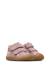 Chaussures premiers pas barefoot bébé fille en daim amur à scratch, broderies champignons Rose-rose clair 2 - vertbaudet enfant 