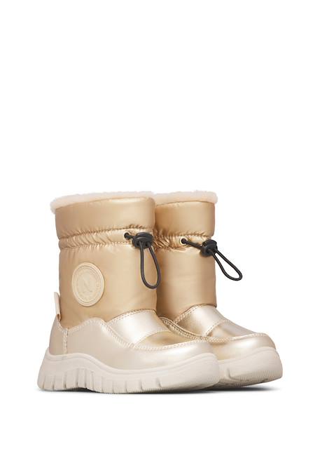 Bottes fille en daim et tissu technique varna 2, imperméables Platine 2 - vertbaudet enfant 