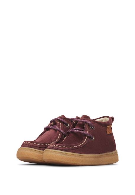 Bottines bébé en daim kasden Violet-marron 5 - vertbaudet enfant 