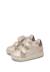 Baskets bébé fille en cuir et daim kiner à scratch Platine-beige 5 - vertbaudet enfant 