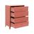 Commode industrielle acier 4 tiroirs - soho Bleu+Noir+Terracotta 16 - vertbaudet enfant 