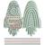 Jouet sensoriel en silicone rocket Vert d'eau, beige, rose 1 - vertbaudet enfant 