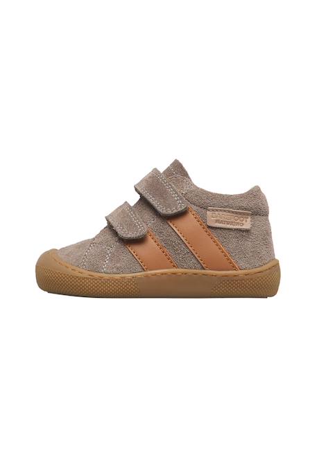 Chaussures barefoot enfant en cuir et daim sabby à scratch Bleu-orange+Cognac-gris foncé+Marron clair+Marron-vert olive 8 - vertbaudet enfant 