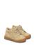 Baskets bébé fille en daim snopes à zip, broderies arc-en-ciel Beige-marron 2 - vertbaudet enfant 