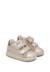 Baskets bébé fille en cuir et daim kiner à scratch Platine-beige 2 - vertbaudet enfant 