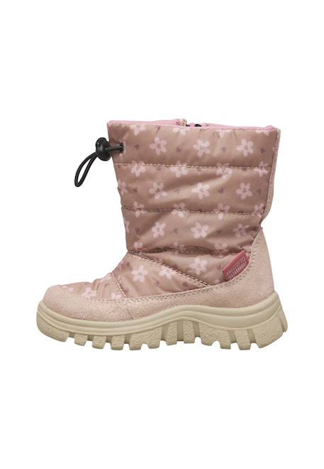 Bottes bébé fille en daim et tissu poznurr 3, imperméables Rose 3 - vertbaudet enfant 