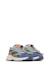 Baskets enfant en simili cuir et tissu yambe Bleu-kaki 2 - vertbaudet enfant 