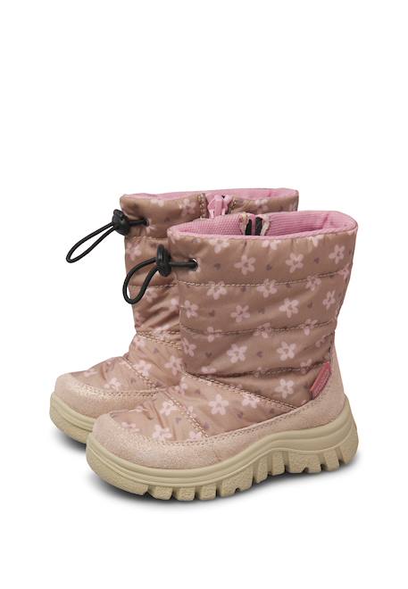Bottes bébé fille en daim et tissu poznurr 3, imperméables Rose 5 - vertbaudet enfant 