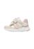 Baskets bébé fille en daim et tissu wimy à scratch Blanc-platine 3 - vertbaudet enfant 