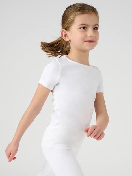 T-shirt thermolactyl maille classique Blanc pur+Gris clair 4 - vertbaudet enfant 