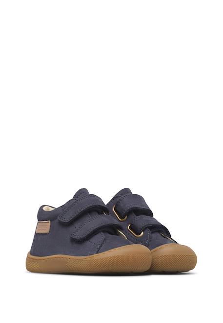 Chaussures barefoot bébé garçon en cuir amur à scratch Kaki+Marine+Marron 7 - vertbaudet enfant 