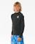 T-shirt anti-uv icons à manches longues garçon Gomme bleue+Noir 8 - vertbaudet enfant 