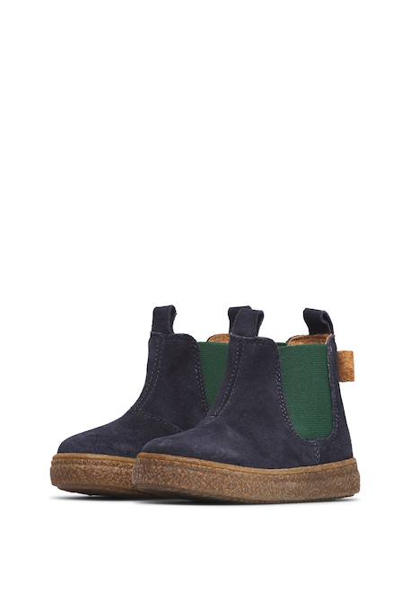 Bottines chelsea enfant en daim figus Anthracite-bleu+Bleu-vert+Marron-marine 10 - vertbaudet enfant 