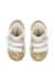 Baskets fille en cuir et tissu kiner à scratch Blanc-platine 4 - vertbaudet enfant 