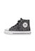 Baskets montantes bébé fille en tissu pailleté ylfas Noir-argent 3 - vertbaudet enfant 