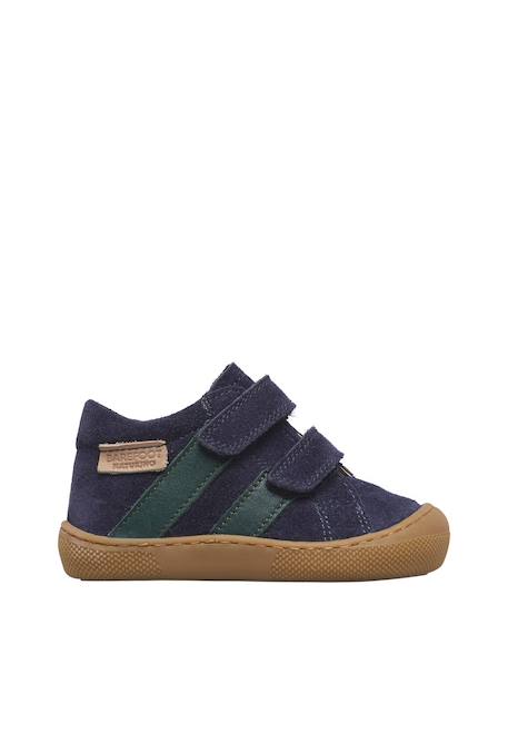 Chaussures barefoot enfant en cuir et daim sabby à scratch Bleu-orange+Cognac-gris foncé+Marron clair+Marron-vert olive 11 - vertbaudet enfant 