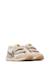 Baskets fille en daim et tissu technique crumi à scratch Blanc-beige-platine 2 - vertbaudet enfant 