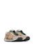 Baskets bébé fille en cuir et tissu mansk Blanc-brun-beige 2 - vertbaudet enfant 