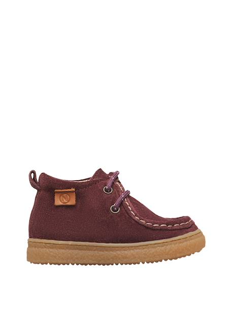 Bottines bébé en daim kasden Violet-marron 1 - vertbaudet enfant 