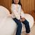 Pantalon enfant en molleton ollie Bleu 5 - vertbaudet enfant 