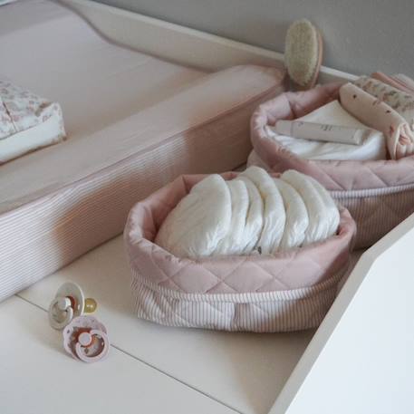 Matelas à langer bébé classic stripes rose (63 x 49 cm) Rose 3 - vertbaudet enfant 