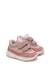 Baskets bébé fille en daim amantea 2 à scratch Rose-platine 2 - vertbaudet enfant 