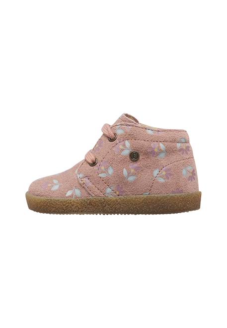 Baskets bébé fille en daim conte Rose-marron 3 - vertbaudet enfant 