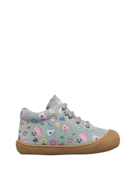 Chaussures premiers pas bébé fille en daim cocoon Gris foncé-violet+Rose-magnolia+Sauge-céleste 11 - vertbaudet enfant 