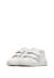 Baskets fille en cuir et tissu pailleté pinn à scratch Blanc-rose 5 - vertbaudet enfant 