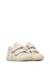 Chaussures premiers pas bébé fille en cuir cocoon à scratch Blanc crème-céleste 2 - vertbaudet enfant 