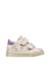 Baskets bébé fille en cuir wompa à scratch Blanc-lilas 1 - vertbaudet enfant 
