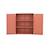 Commode armoire métal 2 portes - tribeca Beige+Bleu+Noir+Terracotta 23 - vertbaudet enfant 
