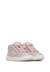 Baskets montantes bébé fille en daim et tissu pailleté pinn high à zip Argent-rose poudré 2 - vertbaudet enfant 