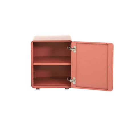 Table de chevet industrielle acier 1 porte - tribeca Beige+Bleu+Noir+Terracotta 24 - vertbaudet enfant 