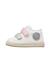 Baskets fille en cuir et tissu michael 3 Blanc-sauge 3 - vertbaudet enfant 
