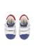 Baskets bébé en cuir et daim sasha à scratch Blanc-bleu clair+Blanc-rose 4 - vertbaudet enfant 