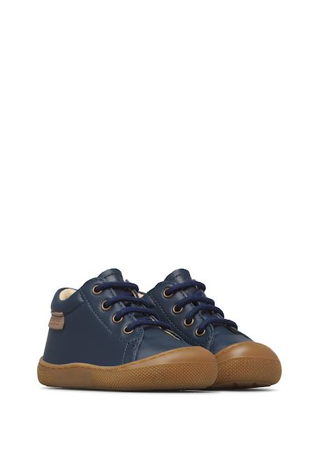 Chaussures barefoot garçon en cuir amur Gris tourterelle+Marine 7 - vertbaudet enfant 