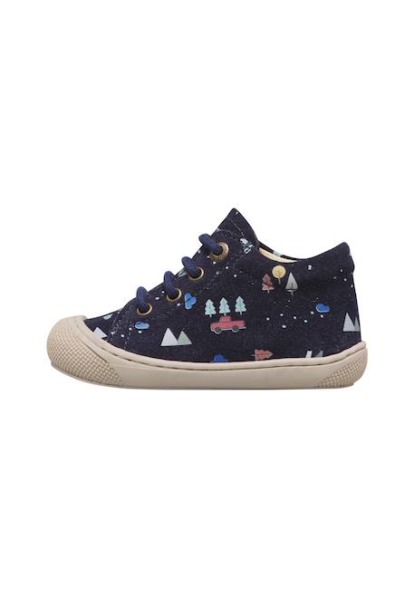 Chaussures premiers pas bébé garçon en daim cocoon Marine-céleste 3 - vertbaudet enfant 