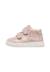 Baskets montantes fille en cuir et tissu pinn high à scratch Rose poudré-platine 3 - vertbaudet enfant 