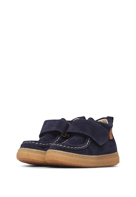 Bottines bébé garçon en daim kasden à scratch Cognac-marron+Marine-marron 10 - vertbaudet enfant 