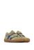 Chaussures barefoot garçon en daim bisy à scratch Vert olive-bleu 2 - vertbaudet enfant 