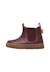 Bottines chelsea bébé en cuir figus Bordeaux-marron 3 - vertbaudet enfant 