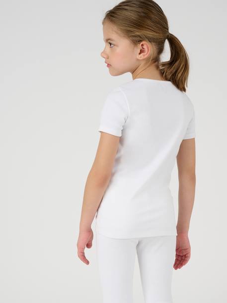 T-shirt thermolactyl maille classique Blanc pur+Gris clair 3 - vertbaudet enfant 