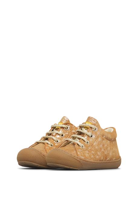 Chaussures premiers pas bébé fille en daim cocoon Cognac-platine 5 - vertbaudet enfant 