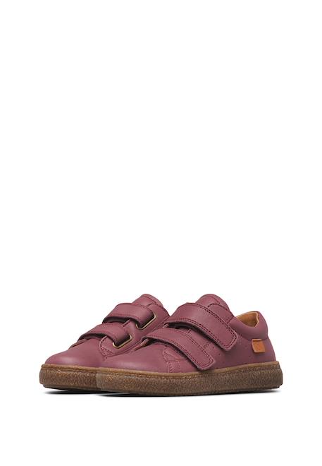 Baskets enfant en cuir carex à scratch Violet-marron 5 - vertbaudet enfant 