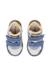 Baskets garçon en cuir et daim klip 4 à scratch Gris tourterelle-bleu+Marine-citrouille 9 - vertbaudet enfant 