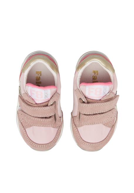 Baskets bébé en daim et tissu technique nuppi à scratch Kaki-orange+Rose-platine 9 - vertbaudet enfant 